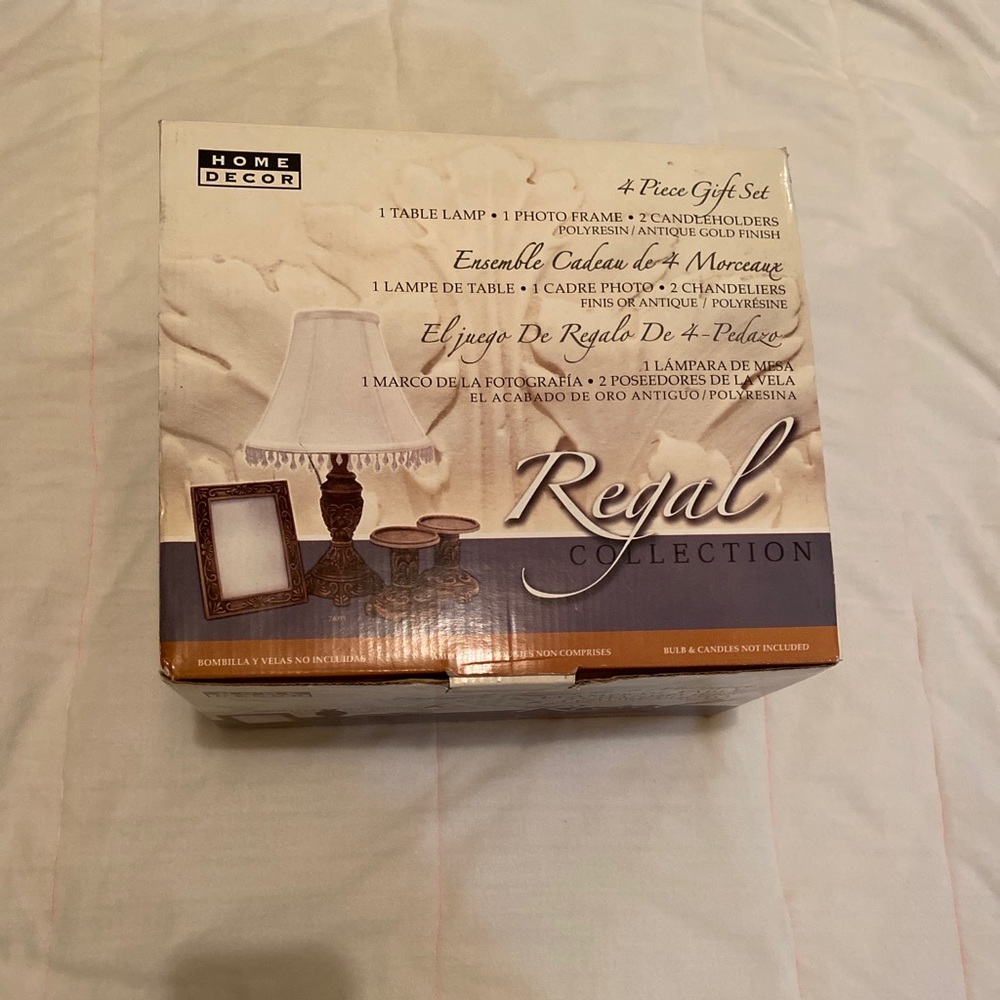 4 piece lamp set